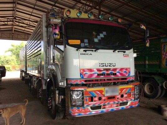ขายรถพ่วง 24 ล้อ แม่-ลูก กระบะเนียมคอกเกษตรดั้ม อู่.ซี ที ทรัค ISUZU FYH 360 ปี.56-57 วิ้งแค่ 140000 กว่ากิโล รถสวย ราคาคุยกันครับ