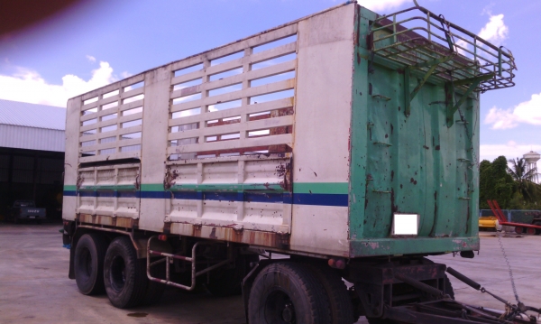 ลูกพ่วง 3 เพลา ไม่ดัมพ์ คอกเกษตร 7 เมตร สวยๆๆๆ