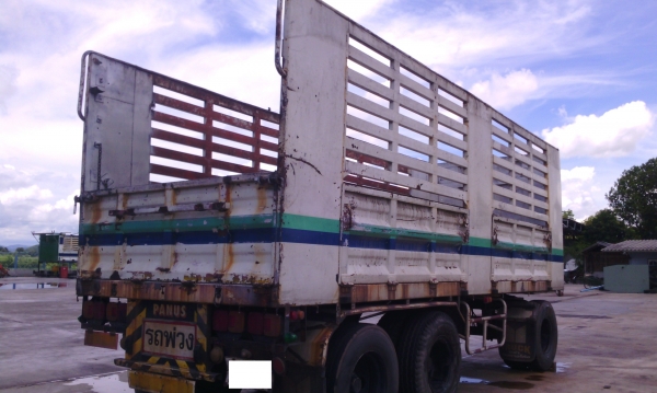 ลูกพ่วง 3 เพลา ไม่ดัมพ์ คอกเกษตร 7 เมตร สวยๆๆๆ