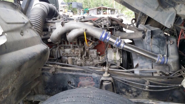 ขาย ISUZU ROCKY สองเพลาดั๊ม กระบะเนียมคอกเกษตร วางเครื่อง320