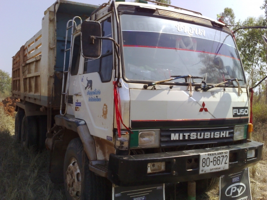 ขายรถบรรทูกดั้ม MITSU FUSO TF 36XX TRUBO เครื่องดีแอร์เย็นยางดีคัสซีสวยทะเบียนเต็มชุดโอนพร้อมกะบะ kac