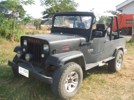 WILLY  JEEP เครื่องTOYOTA-4S เกียร์ AUTO แม๊ก 15" ขับ2 พวงมาลัยเพาเวอร์พร้อมเครื่องเสียง