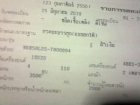 ขายรถดั้ม NKR 58L ห้างแท้มีหูช้างปี 39 เกียร์สั้น เครื่อง 4BE1 เครื่องแห้งแรงดีครับ ขายรถดั้ม NKR 58L ห้างแท้มีหูช้างปี 39 เกียร์สั้น เครื่อง 4BE1 เครื่องแห้งแรงดีครับ