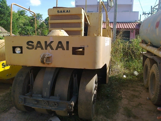 (มี2คันให้เลือก)รถบด9ล้อเรียบยางTS150 SAKAI