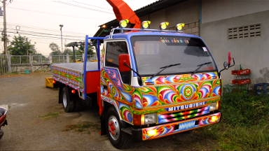 ขายหกล้อ มิตซู แครนเตอร์ รถสภาบใหม่ ป้ายแอง ติดเครนเก่าญี่ปุ่น    ninsai 2.5 v T แท้ รถห้างไทย ปี39 หัวเดิมห้าง