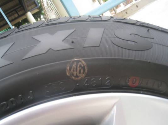 ขายกะทะล้อ Nissan march 14" 4รู 100 +ฝาครอบ+ ยาง ปี 4812 (081-3747940)
