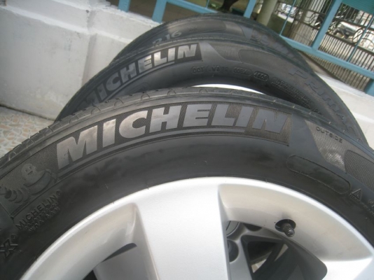 ขายล้อแม็ก Honda civic  16"x6.5" 5/114 et45 +ยางปี 09 (081-3747940)