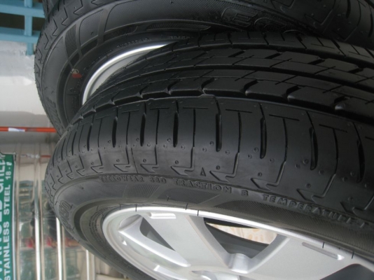 ขายล้อแม็กเดิม Mitsubishi mirage 14"x4.5" 4รู 100 et46 +ยางปี12 (081-3747940)