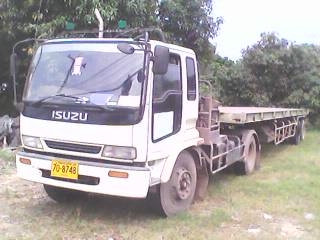 ขาย 6 ล้อ หัวลาก ISUZU DEGA  6HE1 195 แรง + หางพื้นเรี้ยบ 2 เพลา 12 เมตร สวยพร้อมใช้งาน แยกขาย  หัวลากราคา 720000 หางพื้นเรียบ ราคา 350000