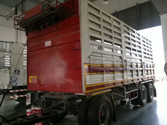 ขายลูกพ่วง 3 เพลา กระบะเหล็กคอกเกษตรไม่ดั้ม อู่.ไทยรุ่งกลกาล ยาว.7.20 สูง.2.40 เมตร สภาพสวย