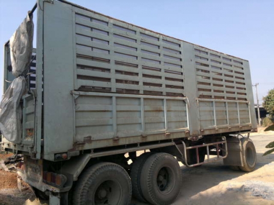 ขายรถพ่วง 22 ล้อ 2 เพลา แม่-ลูก กระบะเหล้กคอกเกษตรดั้ม HINO F18 วางเครื่อง.P11C 320 แรง สภาพรถสวย ราคาคุยกันได้