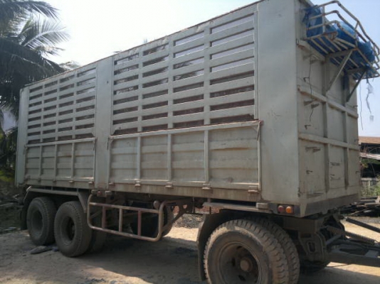 ขายรถพ่วง 22 ล้อ 2 เพลา แม่-ลูก กระบะเหล้กคอกเกษตรดั้ม HINO F18 วางเครื่อง.P11C 320 แรง สภาพรถสวย ราคาคุยกันได้