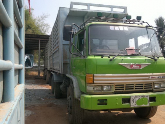 ขายรถพ่วง 22 ล้อ 2 เพลา แม่-ลูก กระบะเหล้กคอกเกษตรดั้ม HINO F18 วางเครื่อง.P11C 320 แรง สภาพรถสวย ราคาคุยกันได้