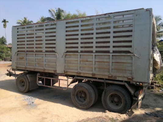 ขายรถพ่วง 22 ล้อ 2 เพลา แม่-ลูก กระบะเหล้กคอกเกษตรดั้ม HINO F18 วางเครื่อง.P11C 320 แรง สภาพรถสวย ราคาคุยกันได้