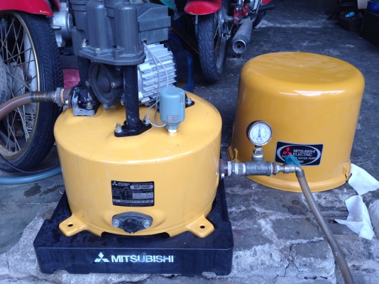 ขายปั้มน้ำอัตโนมัติ mitsubishi 250W สภาพสวย วิ่งนิ่ม ตรวจเช็คแรงดันเรียบร้อย ไม่มีรั่วซึม พร้อมใช้งาน