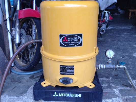 ขายปั้มน้ำอัตโนมัติ mitsubishi 250W สภาพสวย วิ่งนิ่ม ตรวจเช็คแรงดันเรียบร้อย ไม่มีรั่วซึม พร้อมใช้งาน