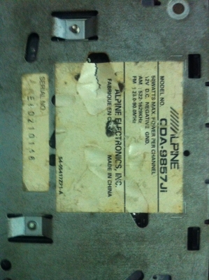 Alpine CDA-9857Ji 24Bit MP3 CD AUX คุมกล่องCD ปรีเอ้า3ชุด มือ2 ญี่ปุ่น Alpine CDA-9857Ji 24Bit MP3 CD AUX คุมกล่องCD ปรีเอ้า3ชุด มือ2 ญี่ปุ่น