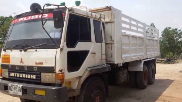 ขายรถบรรทุกสิบล้อดัมพ์ Mitsubishi turbo TF ซีเรียล 1,1xx เครื่องเดิม 6D16 turbo 220 แรง ปี 40