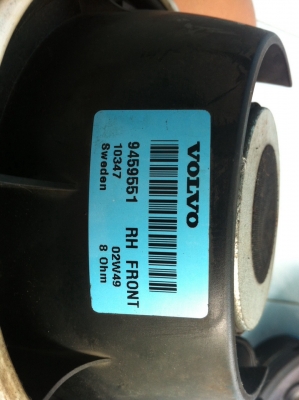 ลำโพง VOLVO 6.5นิ้ว เคฟล่า ไฮเอน 2คู่ Made in Sweden มือ2 ลำโพง VOLVO 6.5นิ้ว เคฟล่า ไฮเอน 2คู่ Made in Sweden มือ2