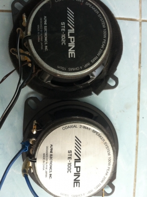 ลำโพงAlpine 4นิ้ว 2ทาง มือ2 ญี่ปุ่น ลำโพงAlpine 4นิ้ว 2ทาง มือ2 ญี่ปุ่น