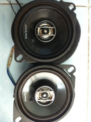 ลำโพงAlpine 4นิ้ว 2ทาง มือ2 ญี่ปุ่น
