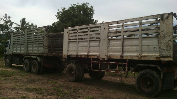 ขายรถพ่วง 18 ล้อ แม่-ลูก กระบะเหล็กดั้ม อู่.สามมิตร HINO FM3M เครือง.240 แรง ปี.39 เกียร์สโลยก รถสวย ราคาแค่.1280000 ต่อรอง