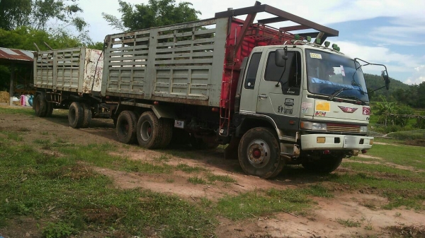 ขายรถพ่วง 18 ล้อ แม่-ลูก กระบะเหล็กดั้ม อู่.สามมิตร HINO FM3M เครือง.240 แรง ปี.39 เกียร์สโลยก รถสวย ราคาแค่.1280000 ต่อรอง