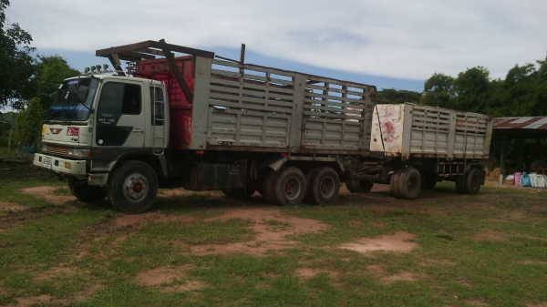 ขายรถพ่วง 18 ล้อ แม่-ลูก กระบะเหล็กดั้ม อู่.สามมิตร HINO FM3M เครือง.240 แรง ปี.39 เกียร์สโลยก รถสวย ราคาแค่.1280000 ต่อรอง