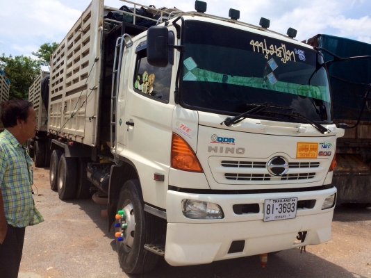 ขายดาวน์  รถสิบล้อสองเพลาดั้มพ์  พ่วง  แม่-ลูก  HINO  MEGA  360  สภาพดีมาก  พร้อมใช้งาน