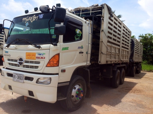 ขายดาวน์  รถสิบล้อสองเพลาดั้มพ์  พ่วง  แม่-ลูก  HINO  MEGA  360  สภาพดีมาก  พร้อมใช้งาน