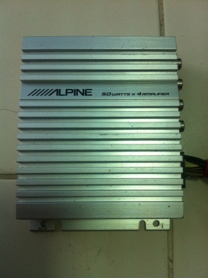 Power ALPINEDVA-7899J 4CH 50W วัตต์เต็ม ขนาดนั้นฝ่ามือ มือ2 ญี่ปุ่น
