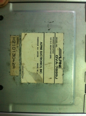 Power ALPINEDVA-7899J 4CH 50W วัตต์เต็ม ขนาดนั้นฝ่ามือ มือ2 ญี่ปุ่น Power ALPINEDVA-7899J 4CH 50W วัตต์เต็ม ขนาดนั้นฝ่ามือ มือ2 ญี่ปุ่น