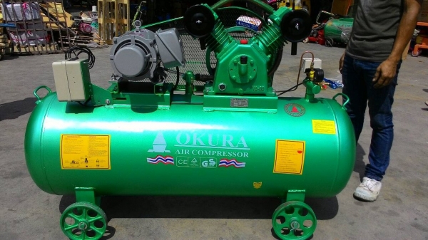 ขายปั๊มลม 3 HP 300ลิตร พร้อมมอเตอร์ มิตรซูบิชิ 220 ใหม่ทั้งชุด