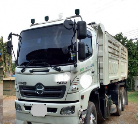 ขายรถสิบล้อหัวลาก HIno MEGa FM 320 ปี49 ดั้มสามมิตร รถสวยพร้อมใช้งาน ราคาต่อรองได้