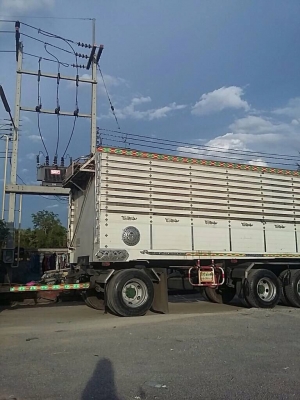 ขาย ISUZU 360 พ่วงแม่ลูก กระบะเนียมดั๊ม คอกเกษตร รถปี 57