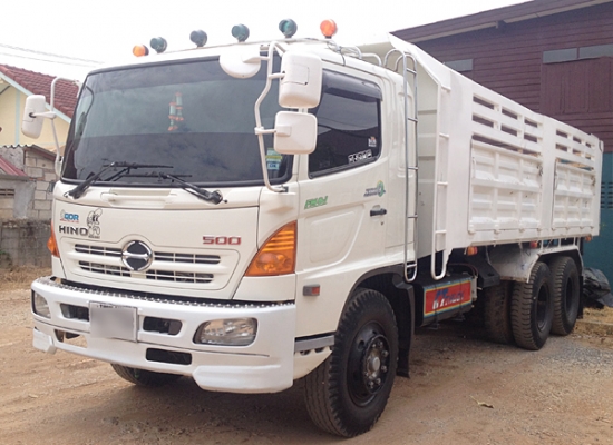 รถเจ้าของฝากขาย ขายสิบล้อดัมพ์ HINO FM8J 220 ซีรีส์ 500 ปี 55 กระจกไฟฟ้า ถุงลมนิรภัย ดัมพ์เหล็ก สองเพลา หัวคัสซีก็ขาย ไมล์140,000กม.