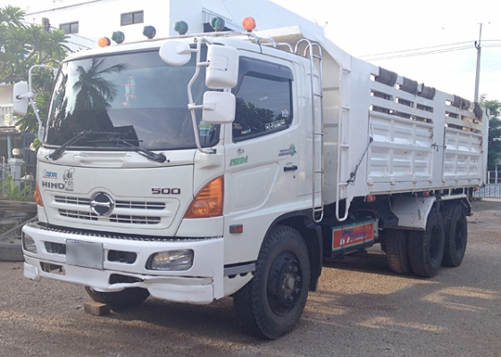 รถเจ้าของฝากขาย ขายสิบล้อดัมพ์ HINO FM8J 220 ซีรีส์ 500 ปี 55 กระจกไฟฟ้า ถุงลมนิรภัย ดัมพ์เหล็ก สองเพลา หัวคัสซีก็ขาย ไมล์140,000กม.
