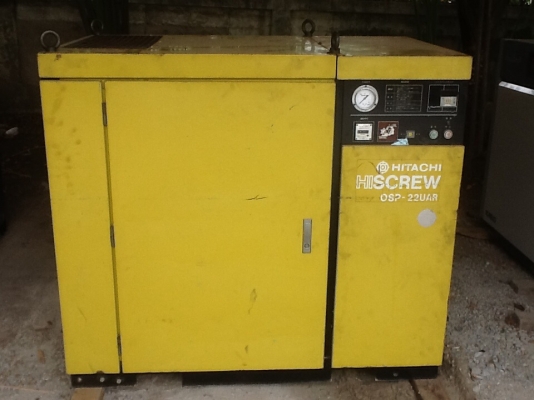 ปั๊มลมสกรู30แรงHITACHI OSP 22 เก่าญี่ปุ่น. 0833554933