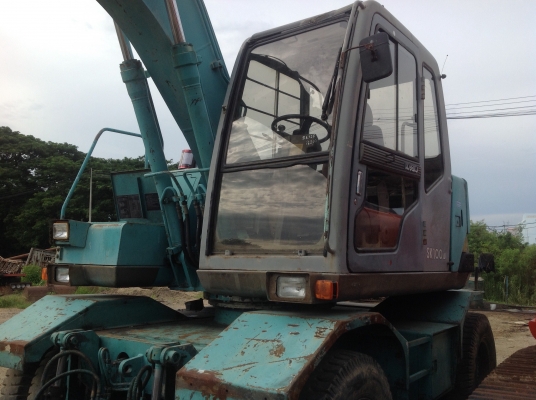 ขายด่วน !!! รถแม็คโค ล้อยาง KOBELCO SK100w รถใน สภาพสวย มีเอกสาร พร้อมขาย พร้อมใช้งาน (เจ้าของขายเอง)