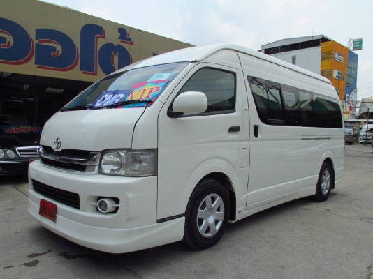 TOYOTA COMMUTER รถตู้มือสองCNG 07 เครื่อง 2700 แต่งเต็มแส สี เสียงครบ !!