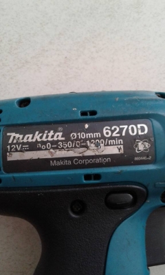 สว่านแบต มากีต้าแท้ 6270D สว่านแบต มากีต้าแท้ 6270D