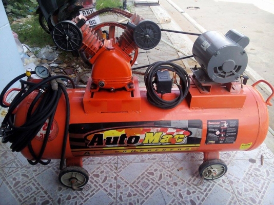 ขายปั้มลม 2 สูบ 120 ลิตร มอเตอร์ 1HP HITACHI มือสองครับ ขายปั้มลม 2 สูบ 120 ลิตร มอเตอร์ 1HP HITACHI มือสองครับ
