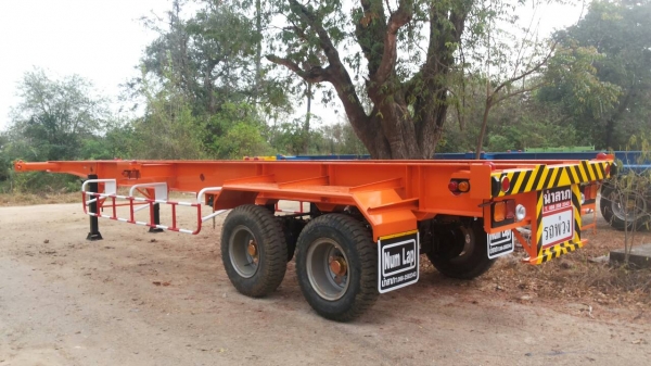 รถเทรลเลอร์ นำลาภ มงคลสยาม หางก้างปลา 40 ฟุต 2 เพลานำลาภ ใหม่ ติดต่อ พี่แวว 088-258234