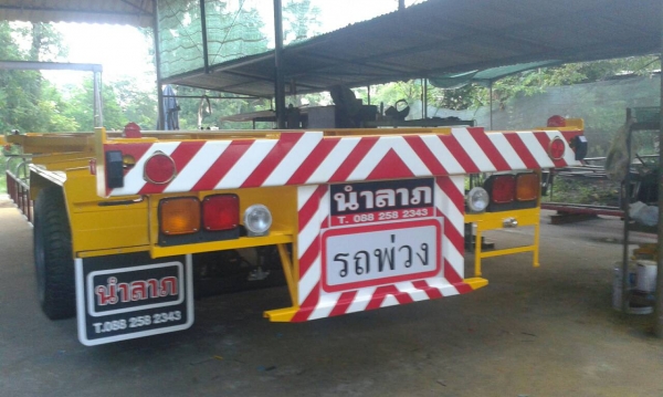 รถเทรลเลอร์ นำลาภ มงคลสยาม หางก้างปลา 40 ฟุต 2 เพลานำลาภ ใหม่ ติดต่อ พี่แวว 088-258234