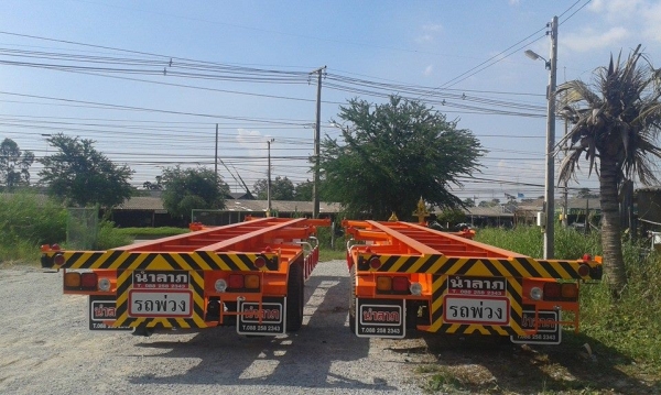 รถเทรลเลอร์ นำลาภ มงคลสยาม หางก้างปลา 40 ฟุต 2 เพลานำลาภ ใหม่ ติดต่อ พี่แวว 088-258234