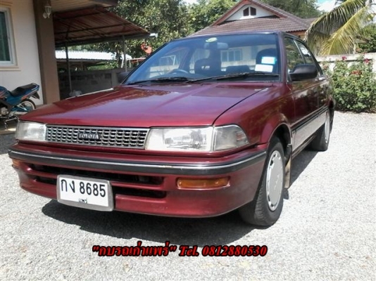 ขาย Toyota Colola โฉมโดเรม่อนเกียร์ธรรมดาเครื่องดีแอร์เย็นกระจกไฟฟ้าติดแก๊สแจ้งลงเล่มแล้วสภาพพร้อมใช้ขาย 39000 บาท