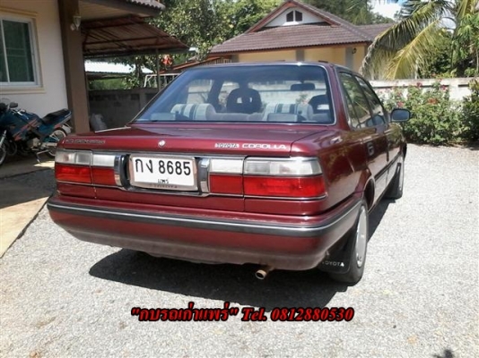 ขาย Toyota Colola โฉมโดเรม่อนเกียร์ธรรมดาเครื่องดีแอร์เย็นกระจกไฟฟ้าติดแก๊สแจ้งลงเล่มแล้วสภาพพร้อมใช้ขาย 39000 บาท