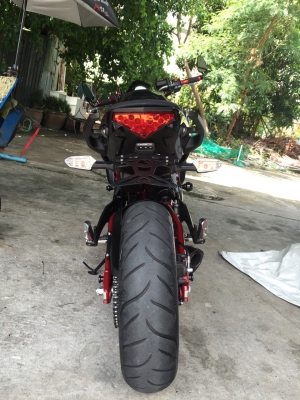 ขายดาวน์ Kawasaki ER6N ปี 2015 สีดำ แฟรมแดง