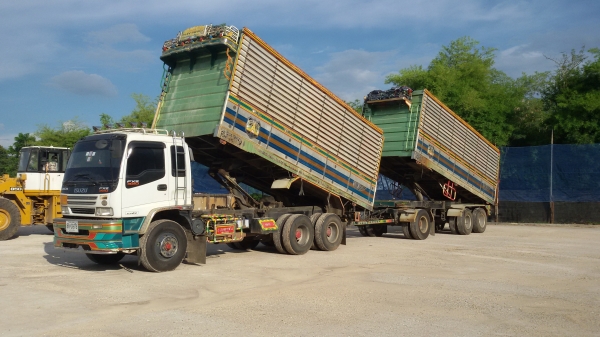 ต้องการขายรถบรรทุกพ่วงดั้มพ์ 22 ล้อ Isuzu deca 320 maxload