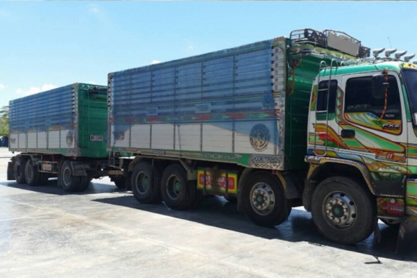 ขาย ISUZU 320 พ่วงแม่ลูก กระบะเนียมคอกเกษตร ดั๊ม รถปี 49